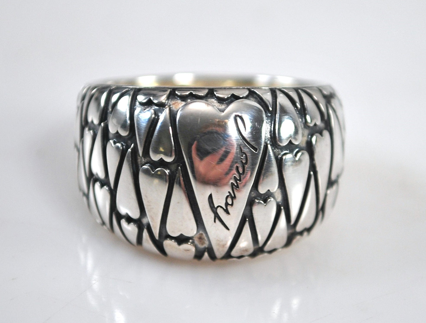 Franco Pianegonda Sterling Silver Heart Ring
