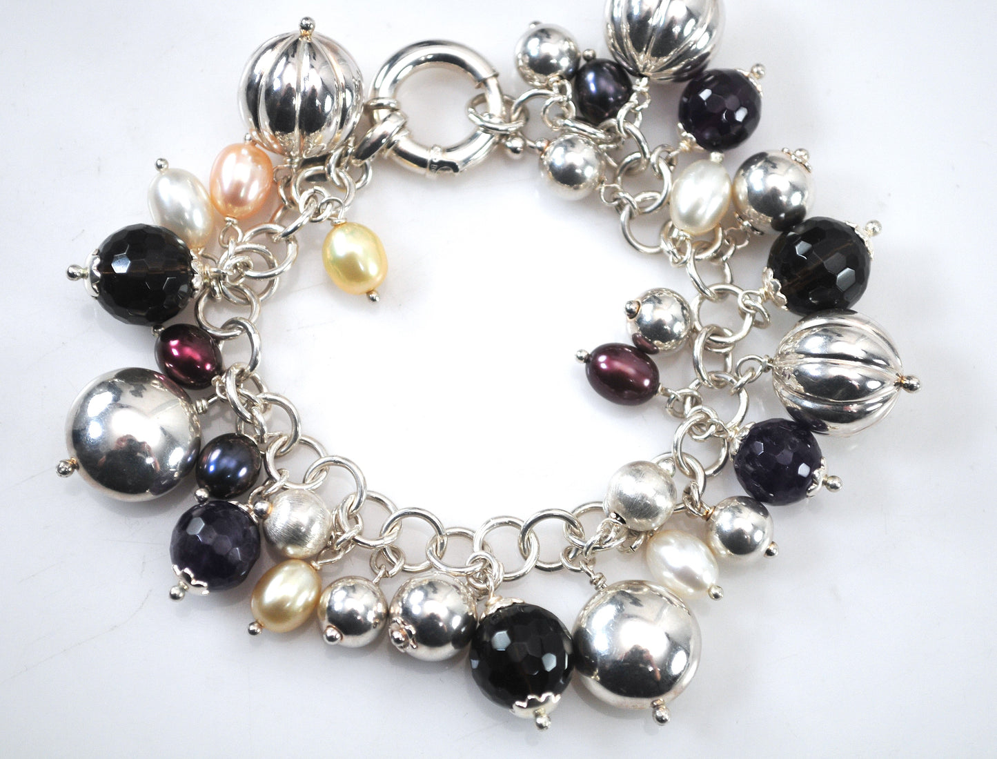 925 Milor Italy Cha Cha Charm Bracelet