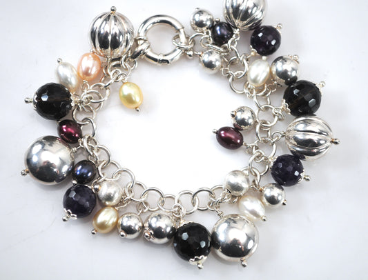 925 Milor Italy Cha Cha Charm Bracelet