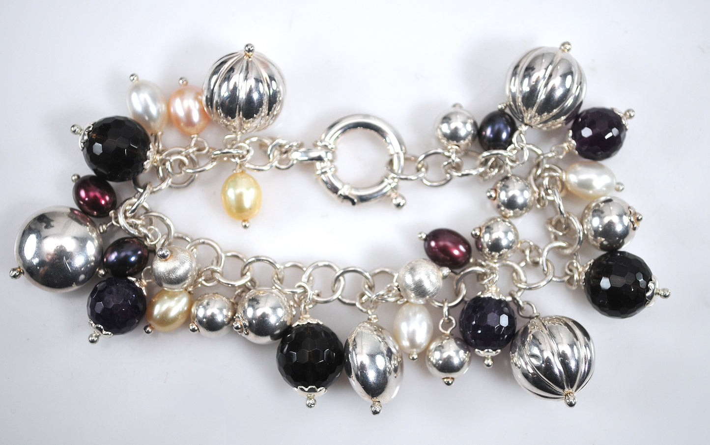 925 Milor Italy Cha Cha Charm Bracelet