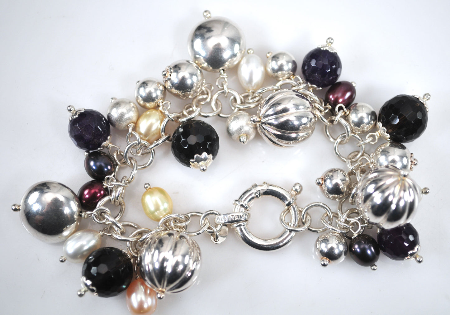 925 Milor Italy Cha Cha Charm Bracelet
