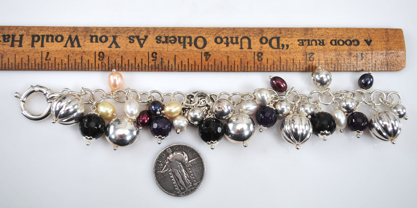 925 Milor Italy Cha Cha Charm Bracelet