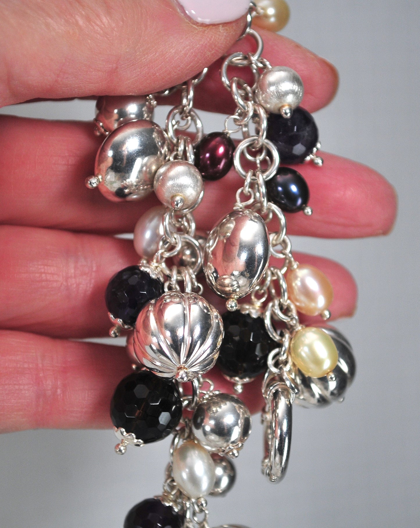 925 Milor Italy Cha Cha Charm Bracelet