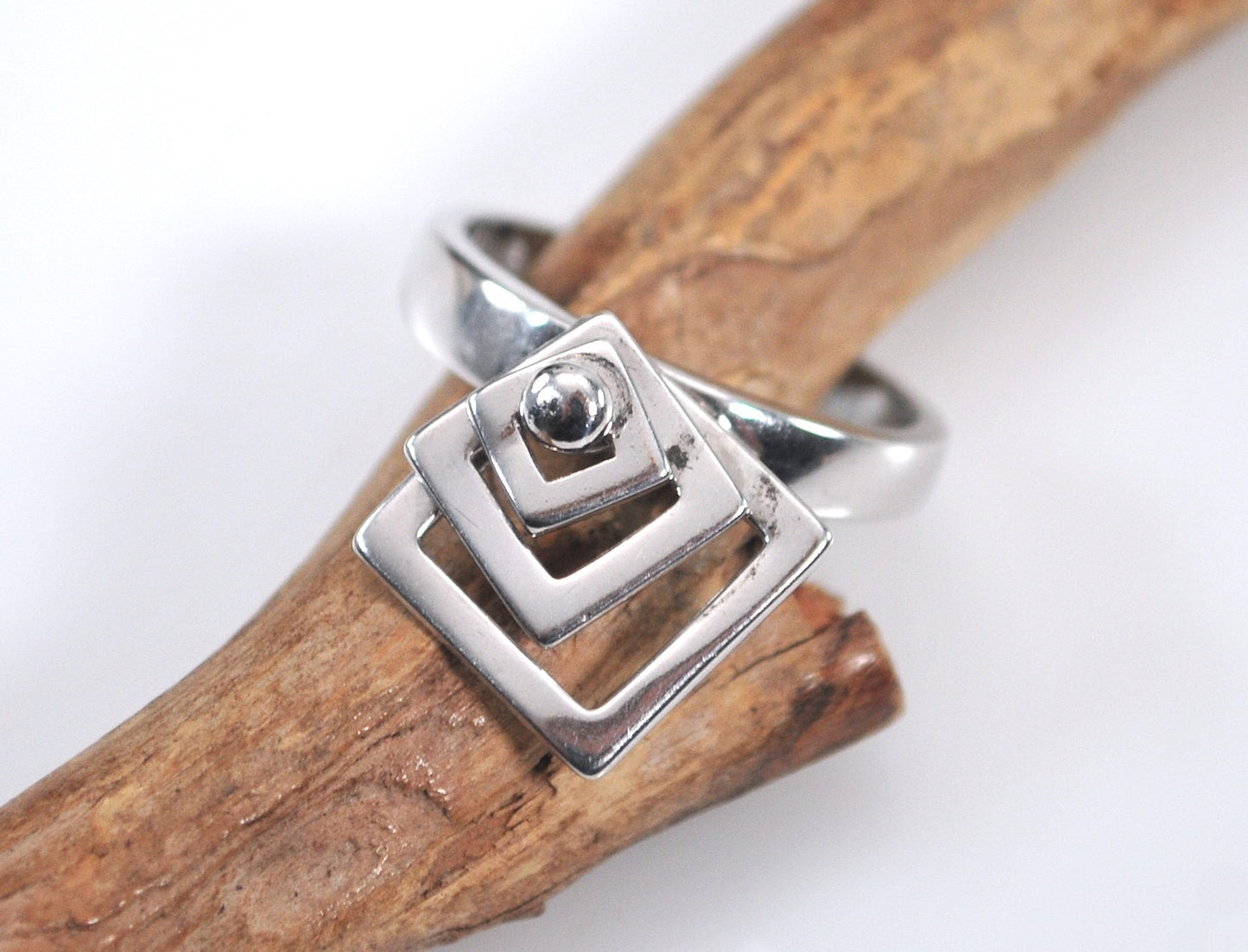 Sterling Silver Articulated Spinning Ring