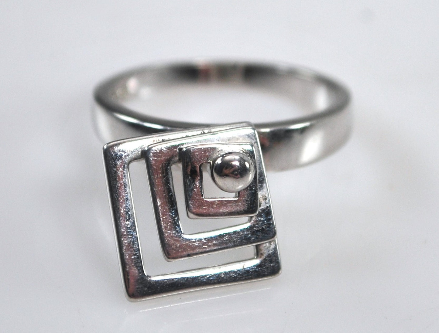 Sterling Silver Articulated Spinning Ring