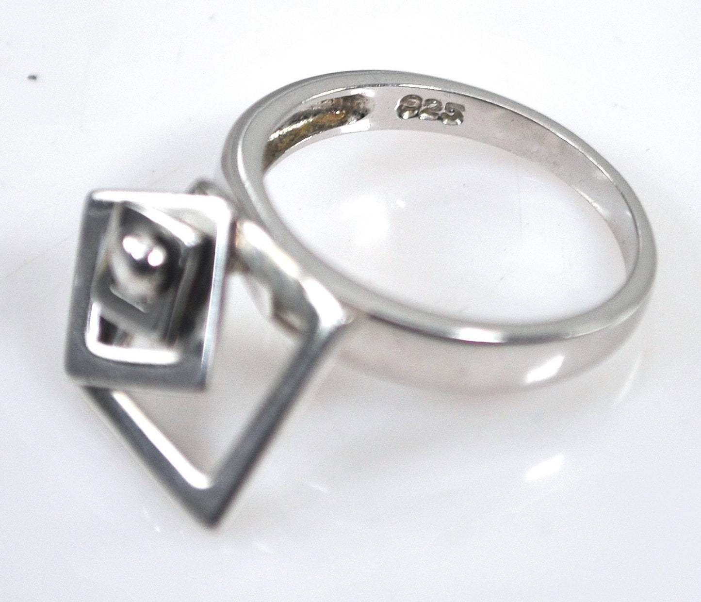 Sterling Silver Articulated Spinning Ring