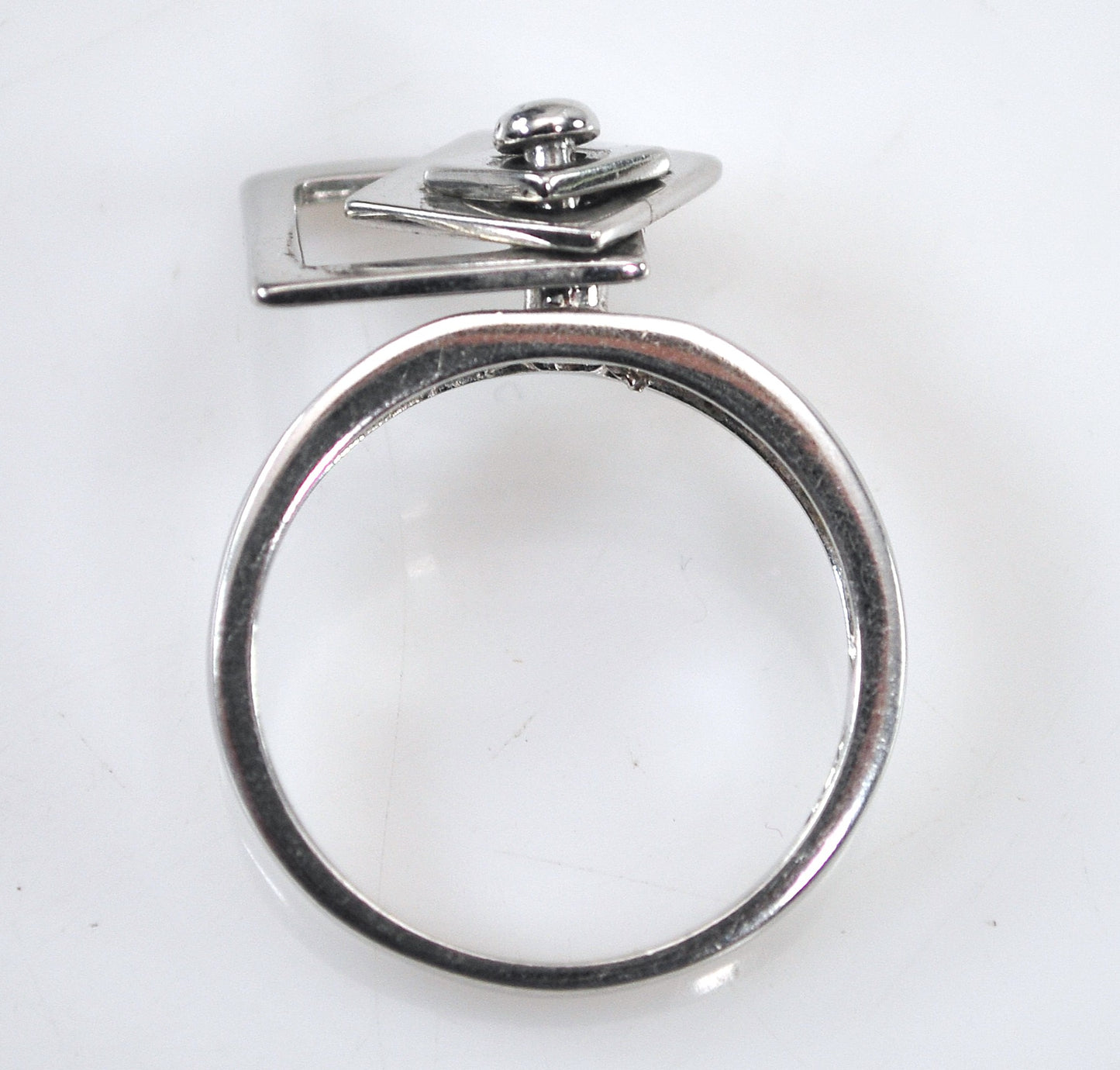 Sterling Silver Articulated Spinning Ring
