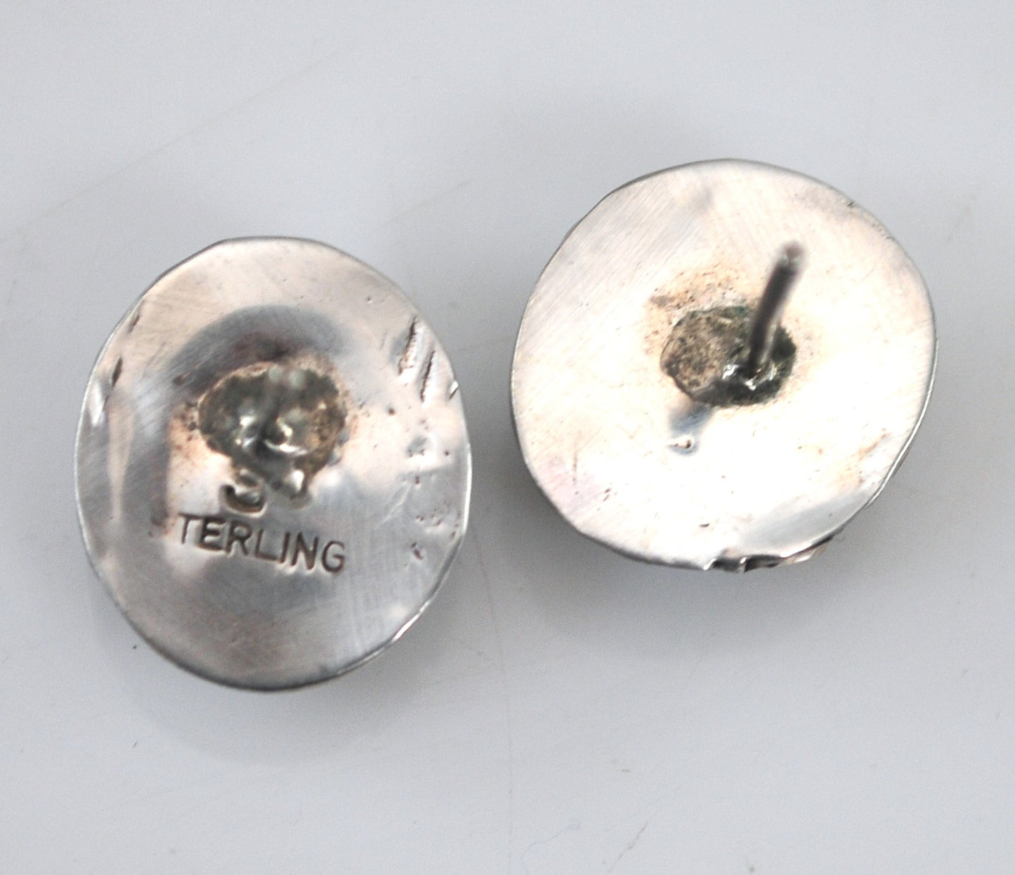 Navajo Sterling Silver Turquoise Stud Earrings