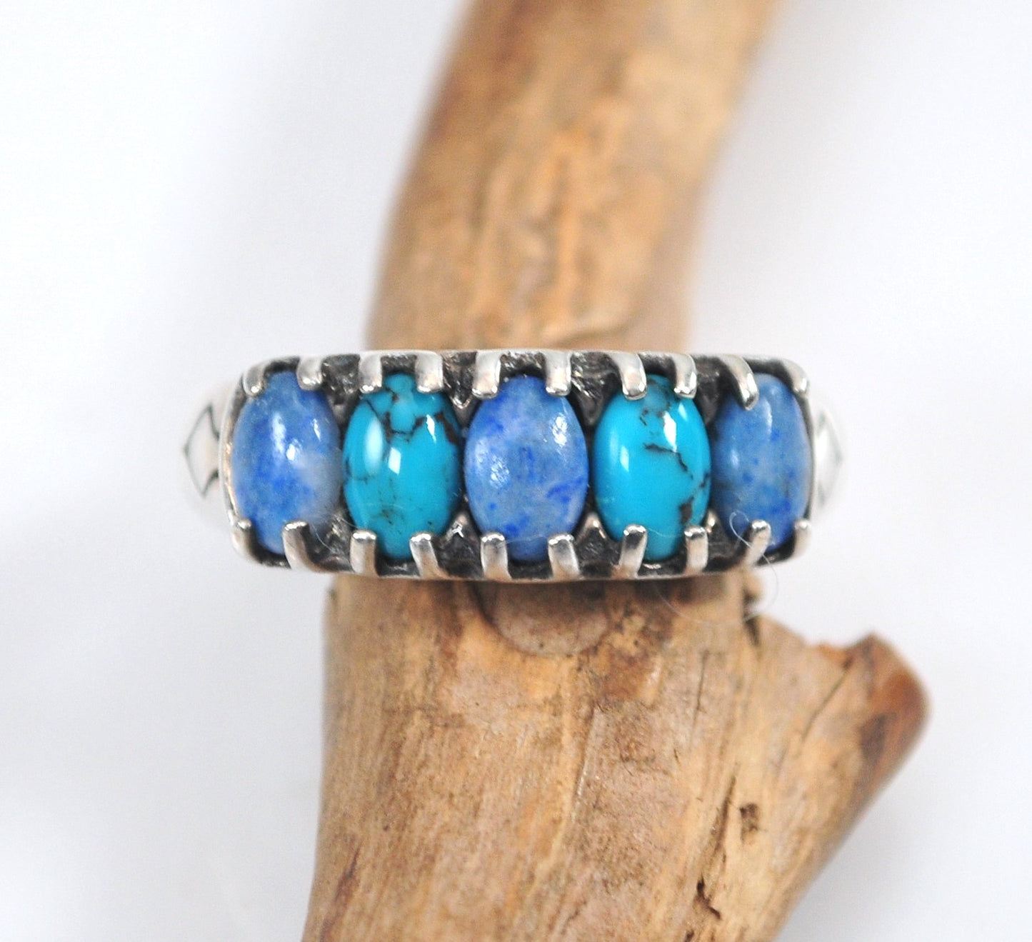 Carolyn Pollack Sterling Silver Turquoise Lapis Ring