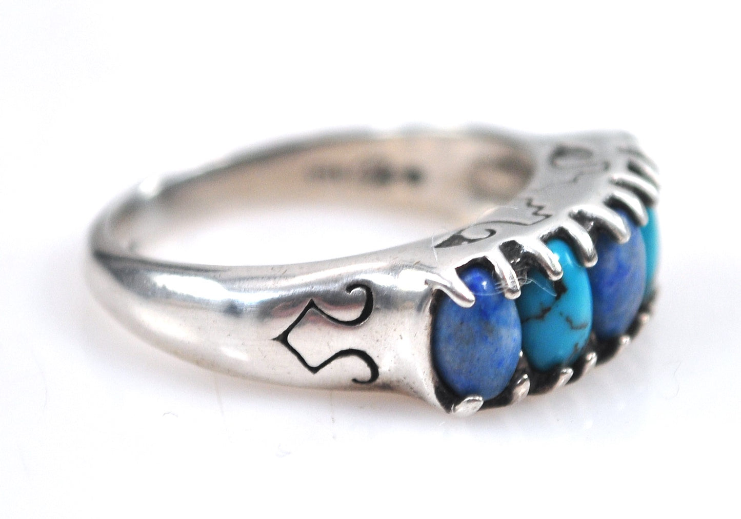 Carolyn Pollack Sterling Silver Turquoise Lapis Ring
