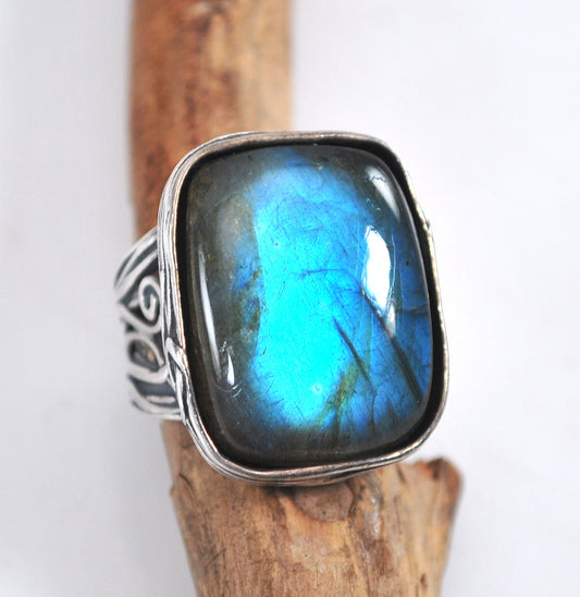 Or PAZ Sterling Silver Labradorite Ring