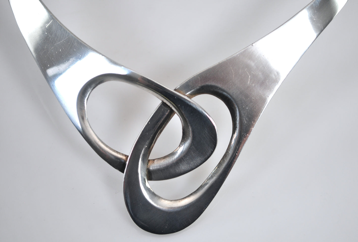 Vintage Taxco Sterling Silver Collar Choker Necklace