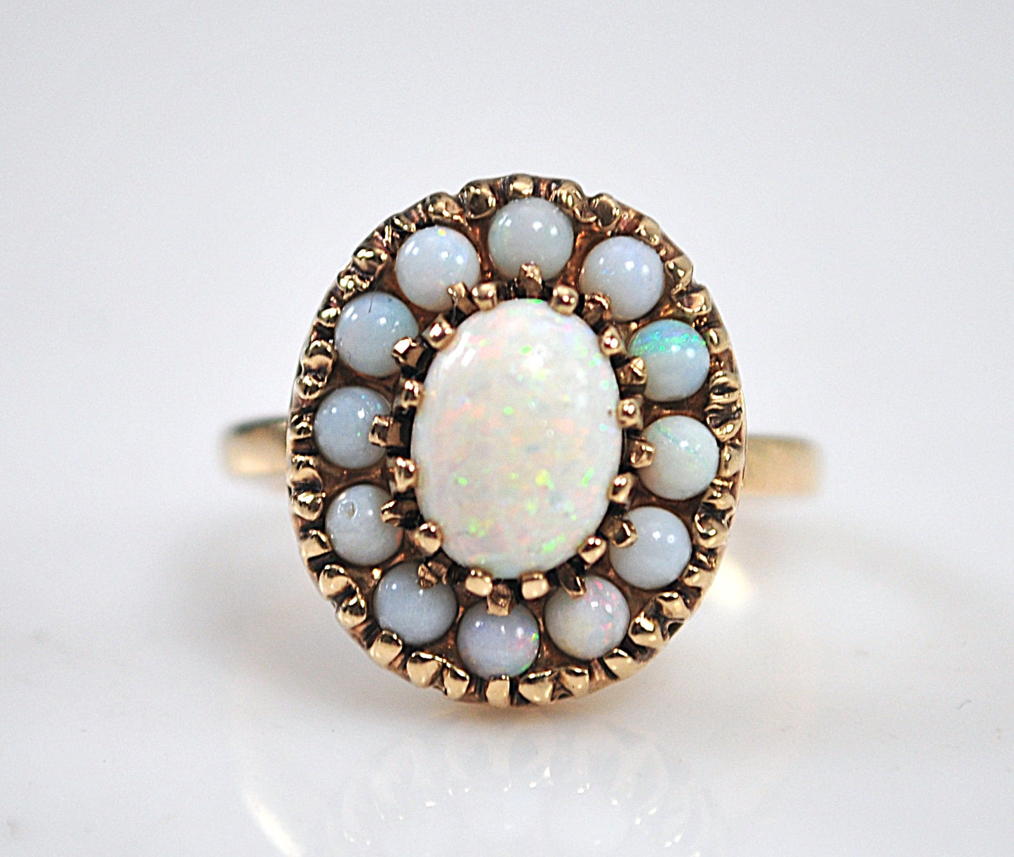 Antique 10K Gold Opal Ring
