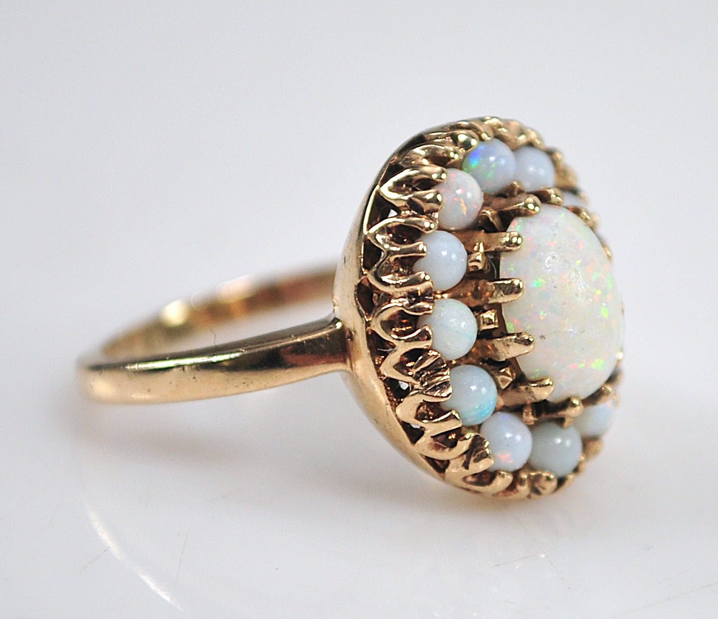 Antique 10K Gold Opal Ring