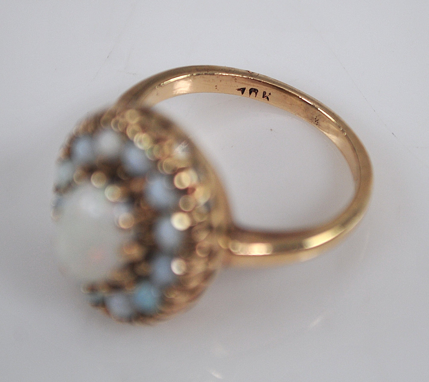Antique 10K Gold Opal Ring