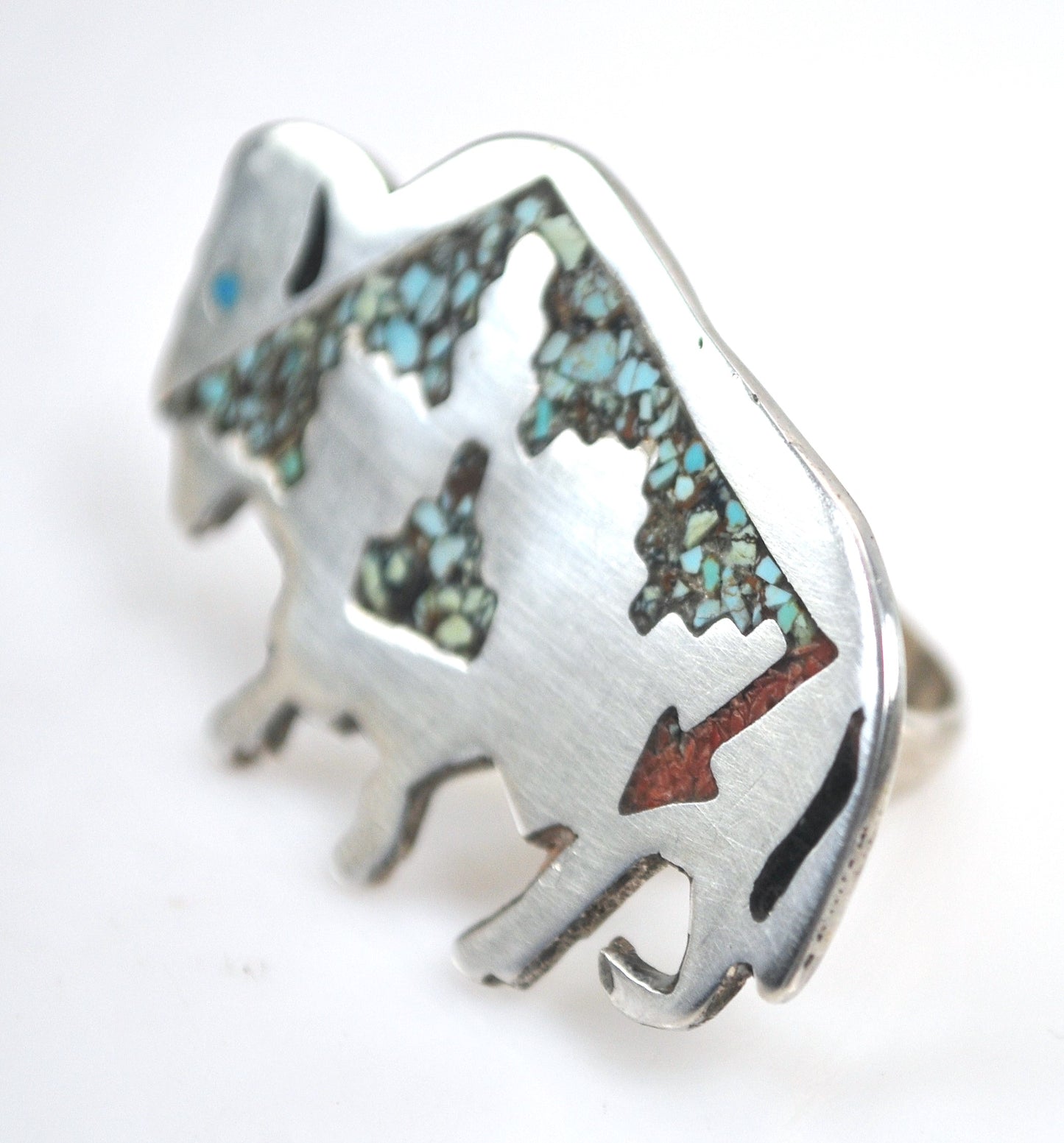 Huge Southwestern Buffalo Ring