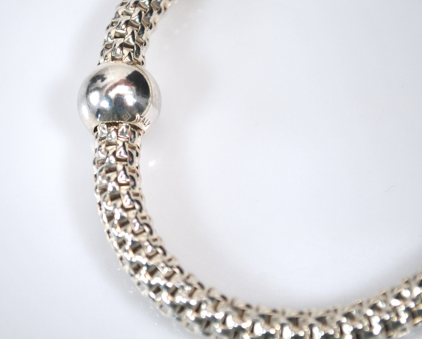 Silpada Sterling Silver Popcorn Mesh Bracelet