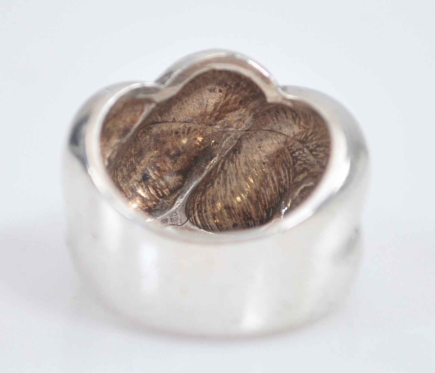 Heavy Vintage Sterling Silver Statement Ring