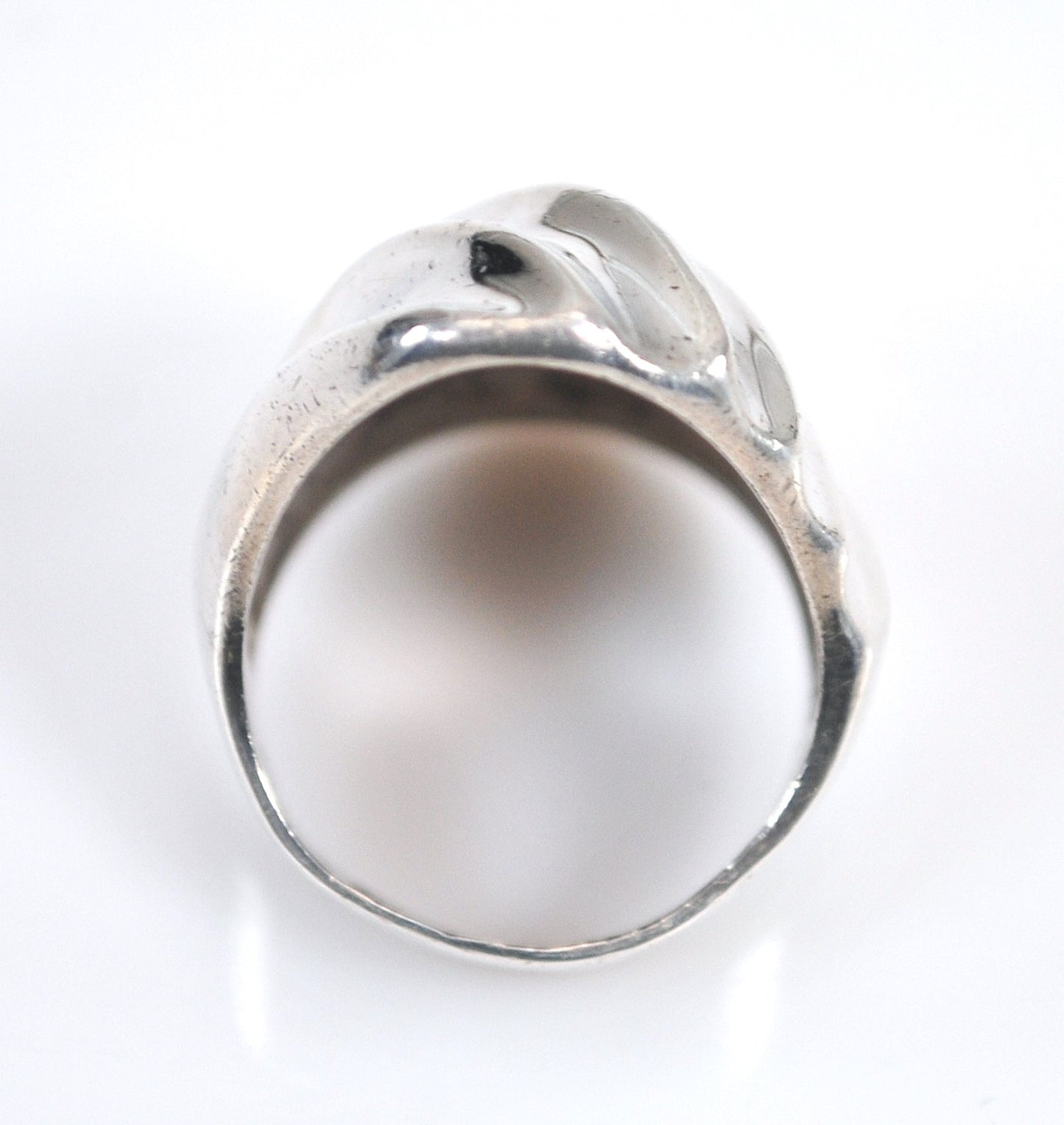 Long Taxco Modernist Sterling Silver Ring
