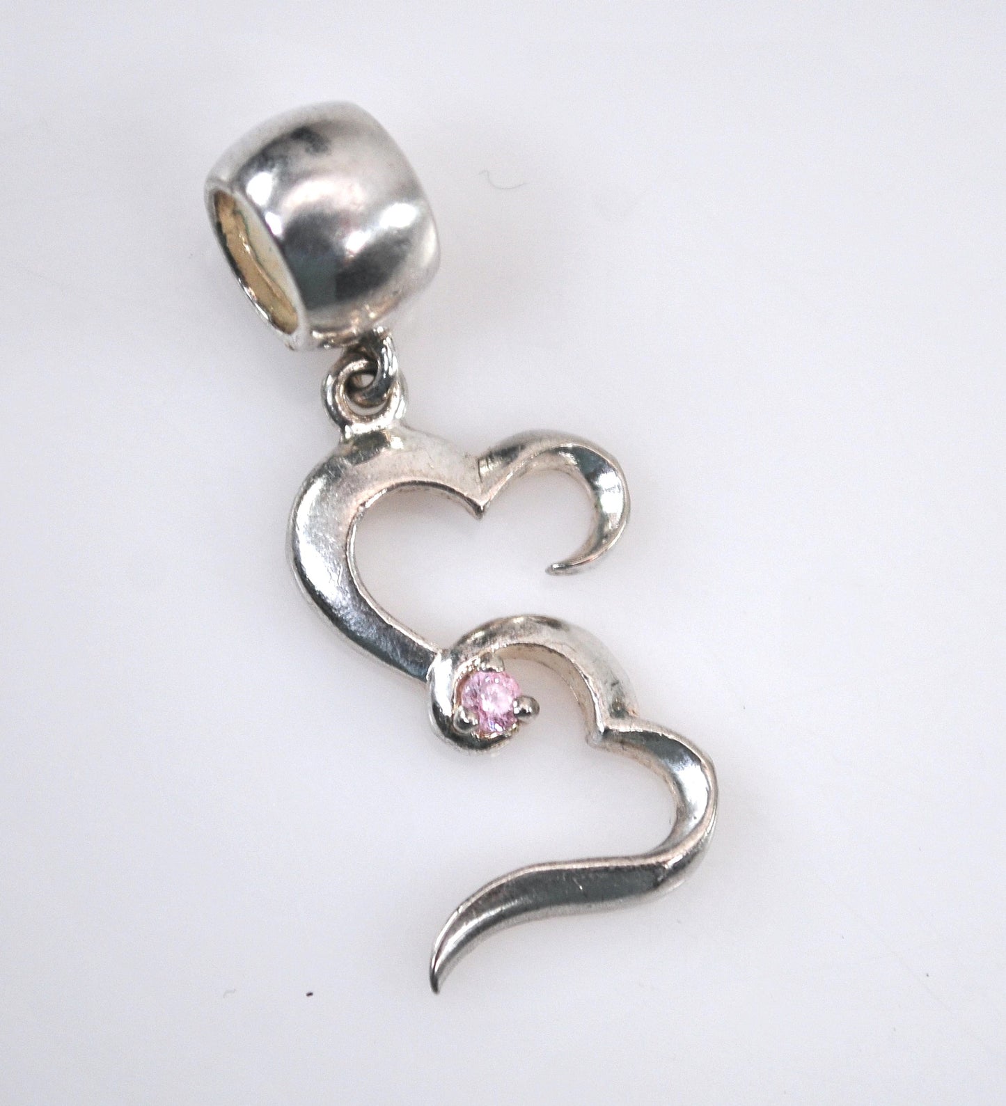 Small Sterling Silver Open Heart Pendant