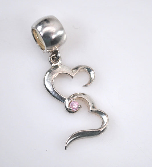 Small Sterling Silver Open Heart Pendant