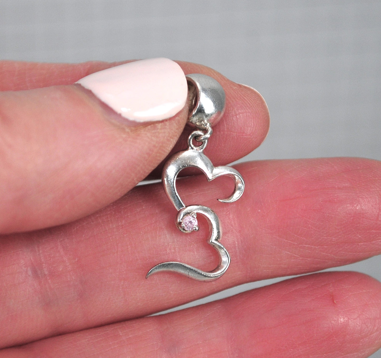 Small Sterling Silver Open Heart Pendant