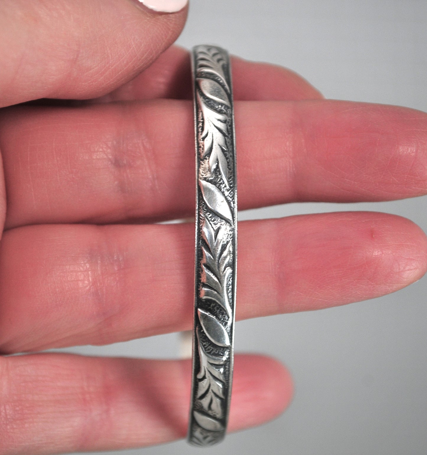 Vintage Danecraft Felch Sterling Silver Bangle Bracelet