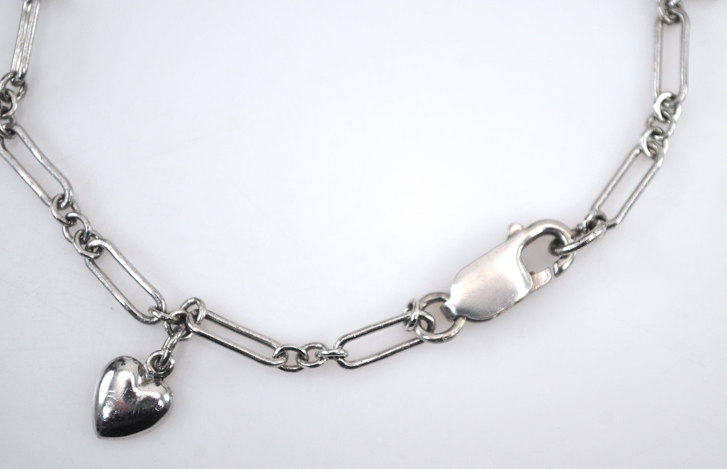 Sterling Silver I LOVE YOU Heart Bracelet