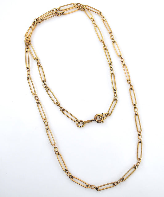 Vintage Designer 3.5mm Gold Filled Chain Necklace