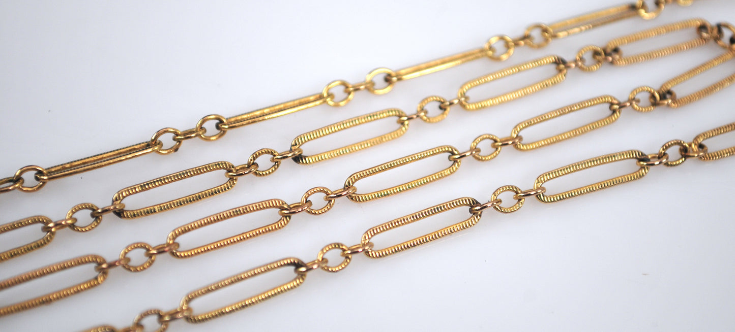 Vintage Designer 3.5mm Gold Filled Chain Necklace
