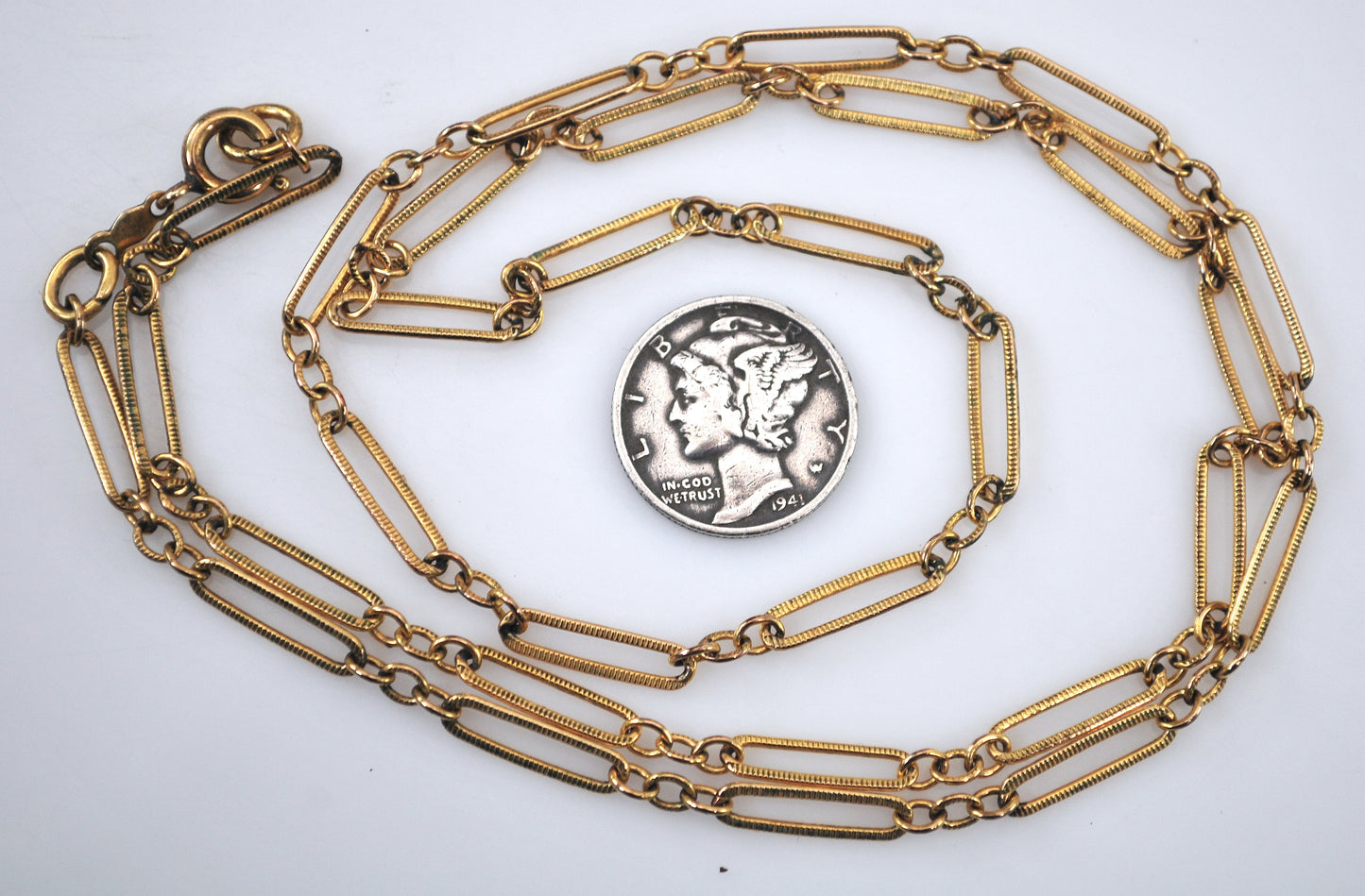 Vintage Designer 3.5mm Gold Filled Chain Necklace