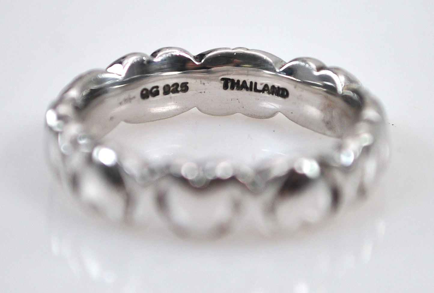 Vintage Sterling Heart Band Ring