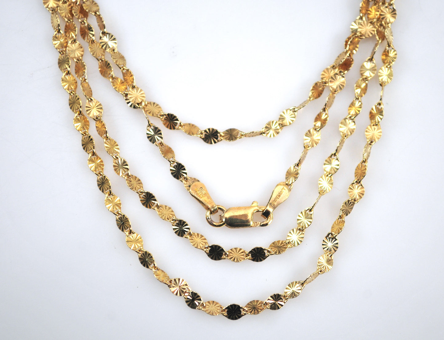 Danecraft 925 Italy Gold over Sterling Sparkle Necklace