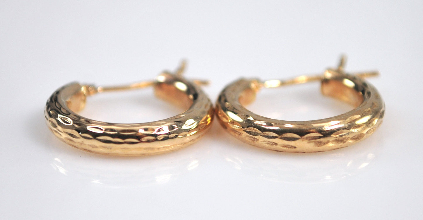 10K Gold Hoop Earrings