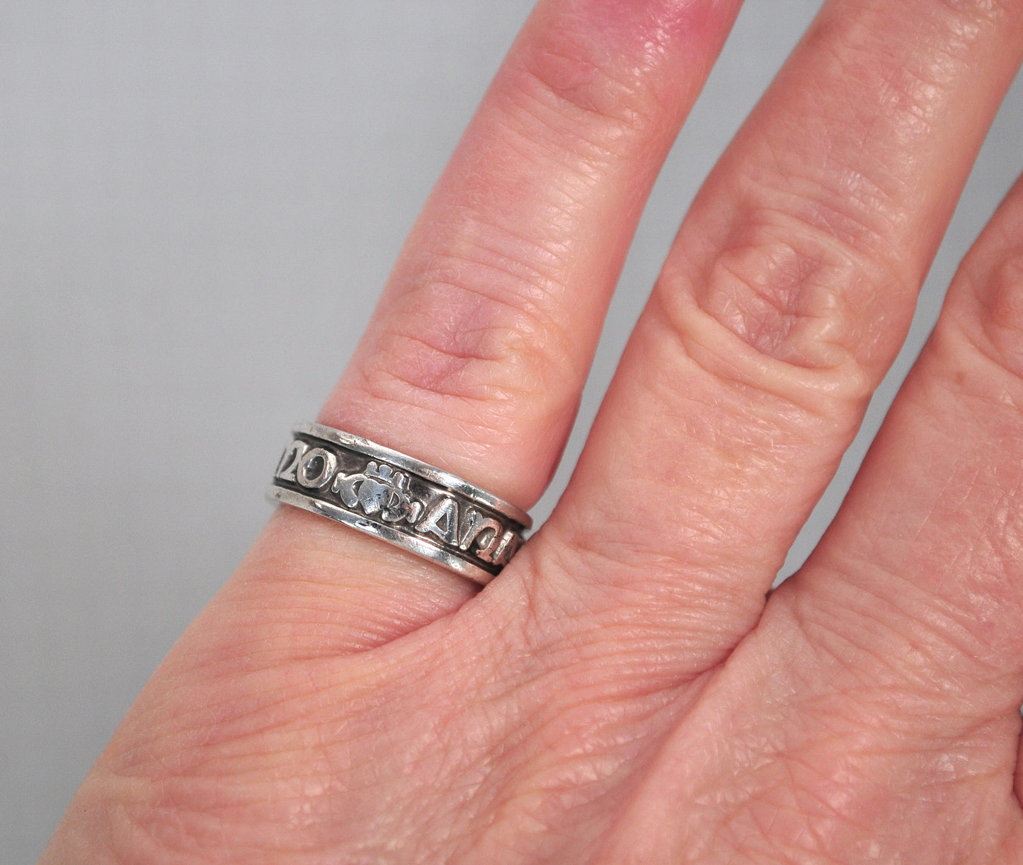Sterling Silver Anam Cara Claddagh Ring