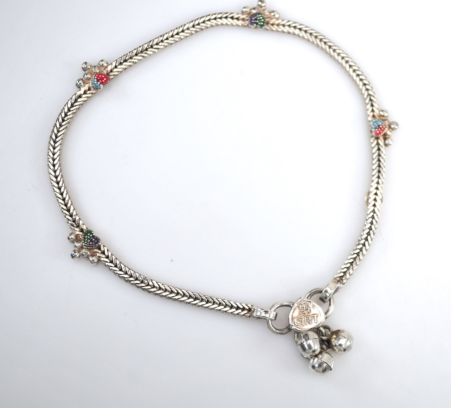 Sterling Silver Ethnic Anklet Payal
