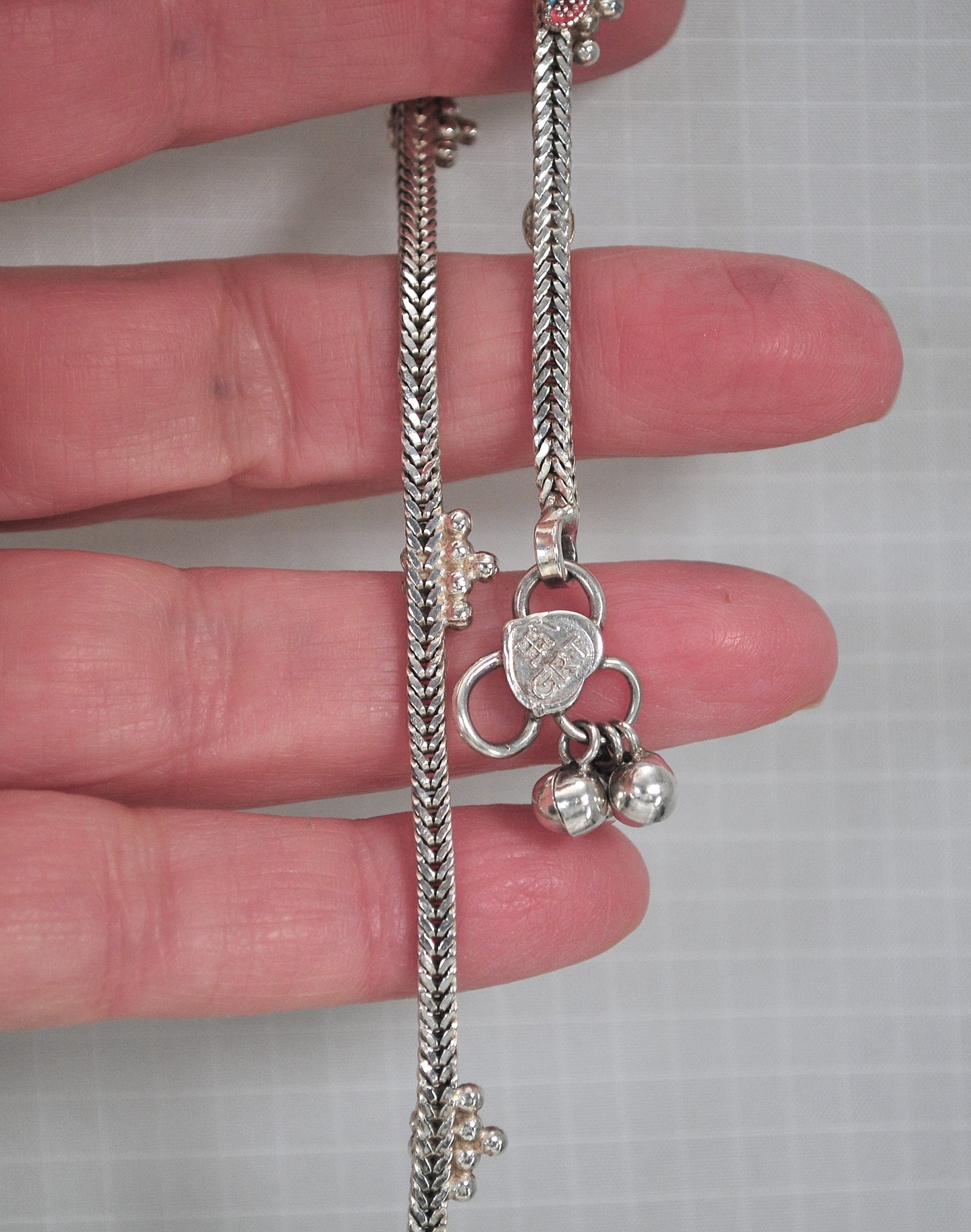 Sterling Silver Ethnic Anklet Payal