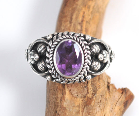 Suarti Sterling Silver Amethyst Ring