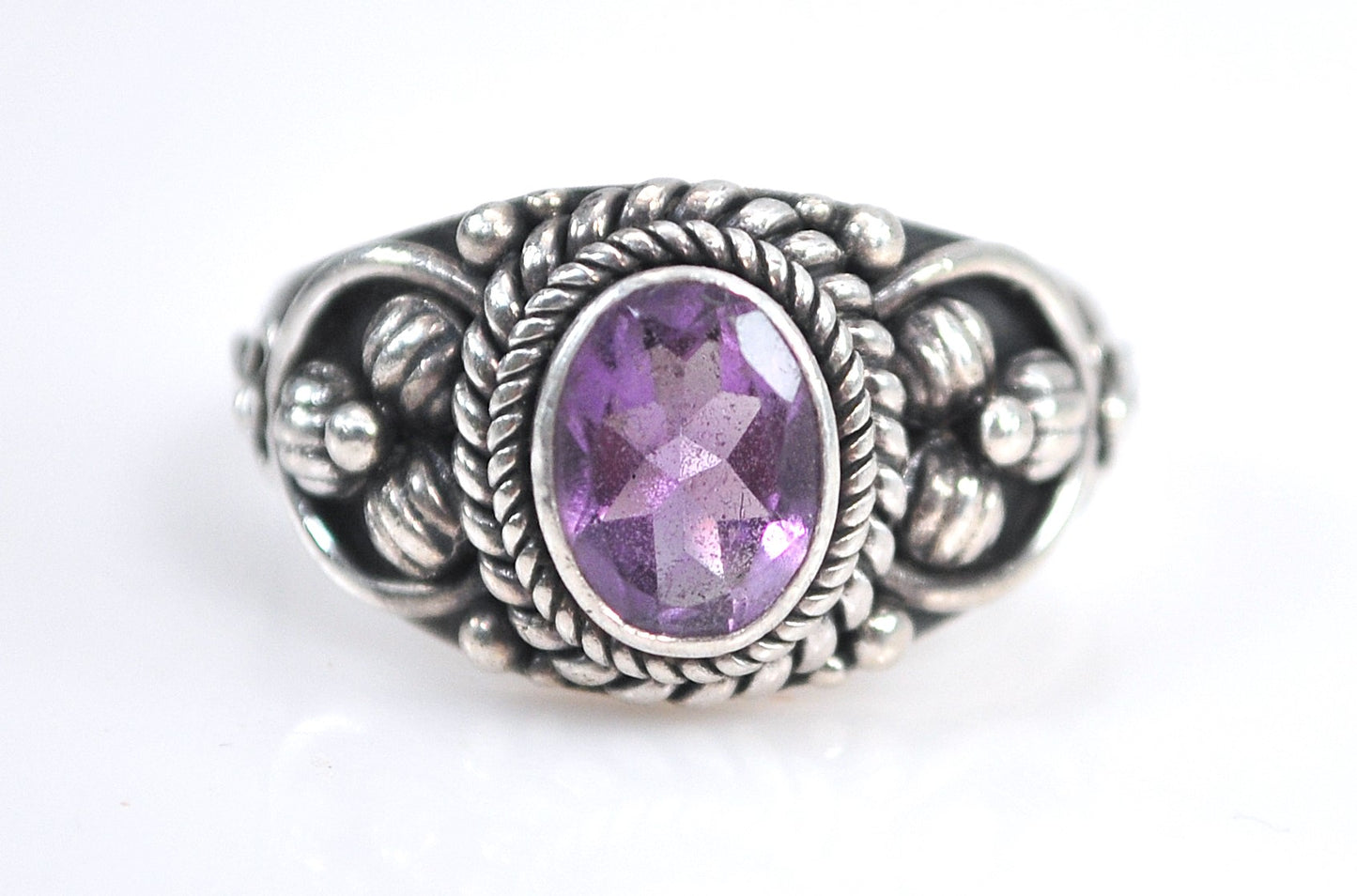 Suarti Sterling Silver Amethyst Ring