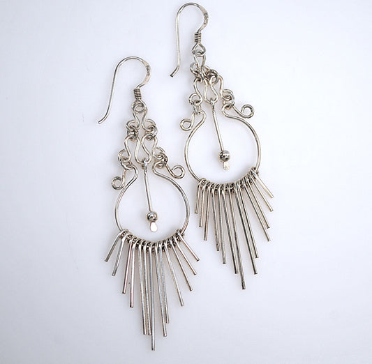 Sterling Silver Chandelier Earrings