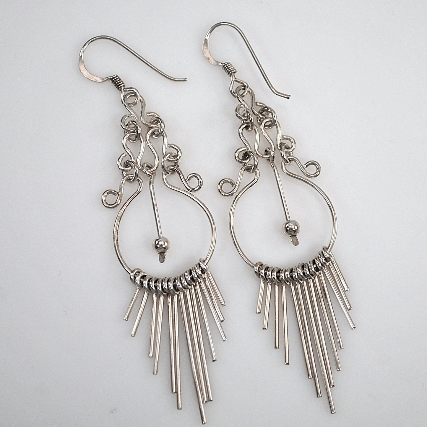 Sterling Silver Chandelier Earrings