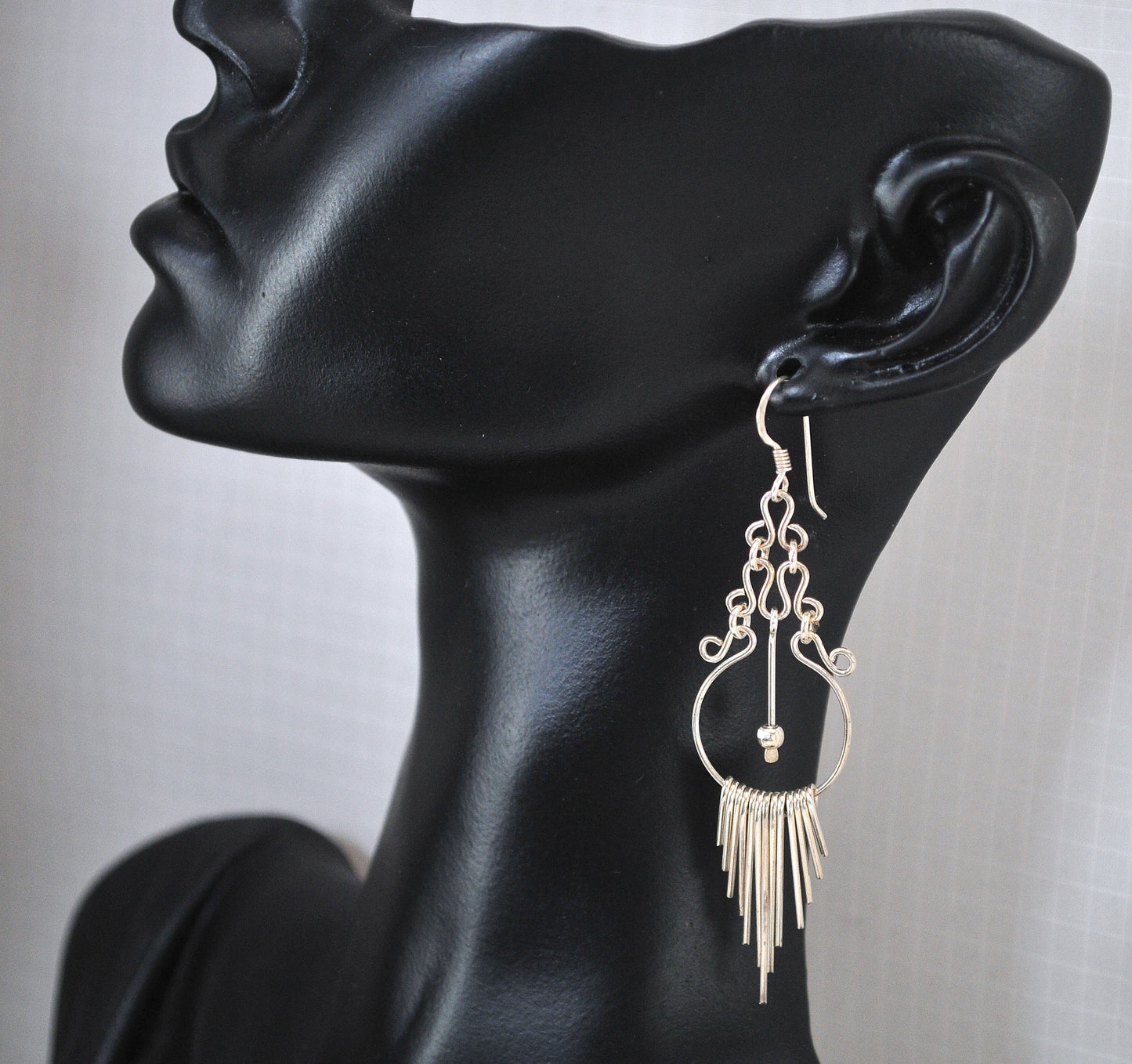 Sterling Silver Chandelier Earrings