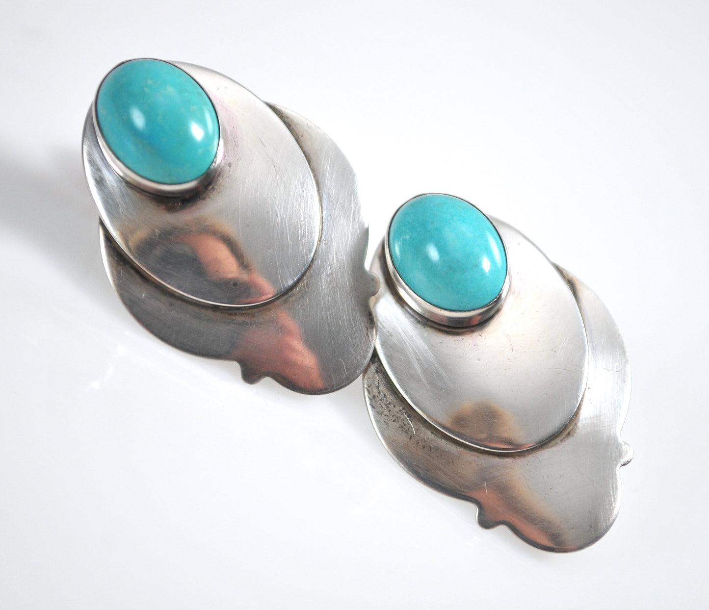 Southwestern Sterling Silver Turquoise Earrings