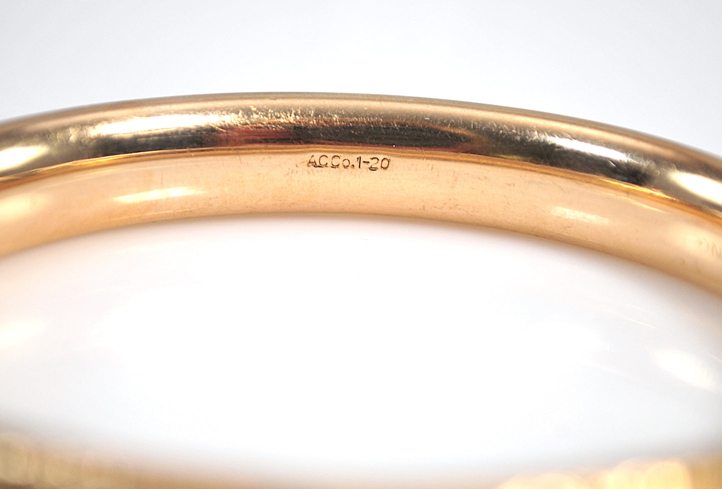 As is - Vintage Signed Gold Filled Bangle Bracelet