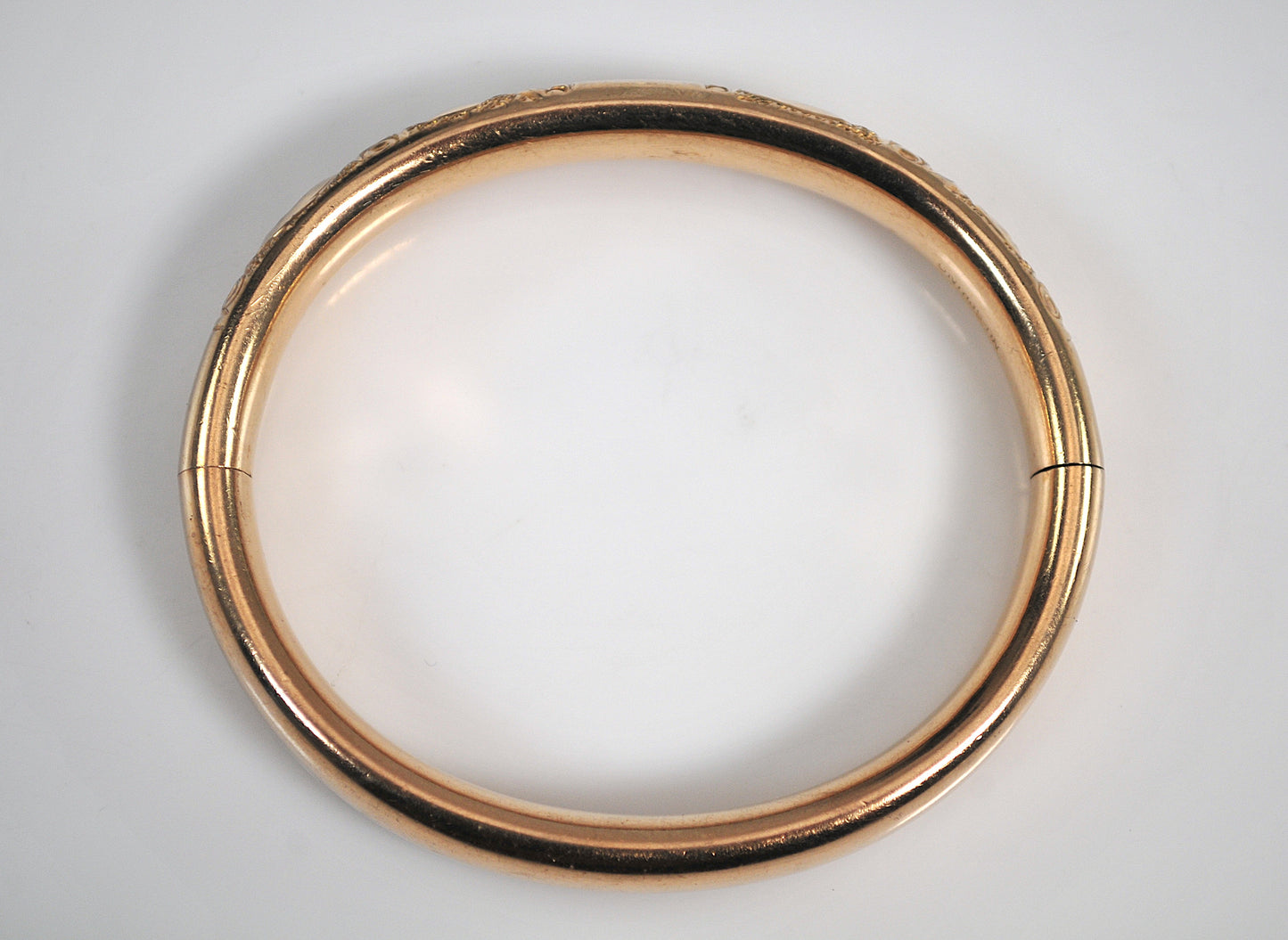As is - Vintage Signed Gold Filled Bangle Bracelet