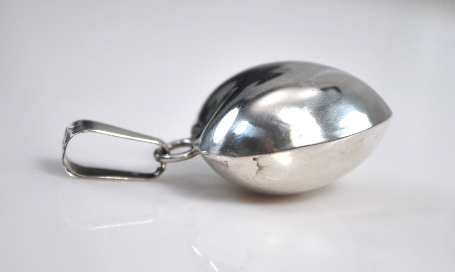 Taxco Sterling Silver Harmony Chimes Heart Pendant