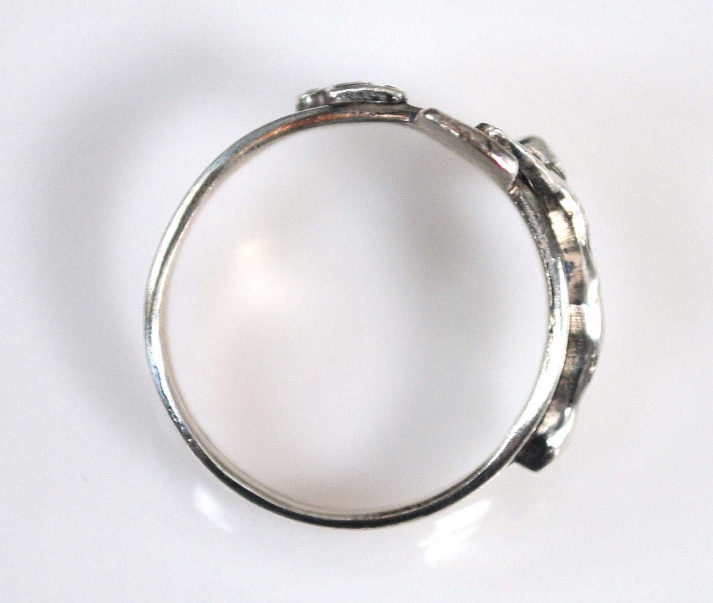 Vintage Creed Sterling Silver Crucifix Ring