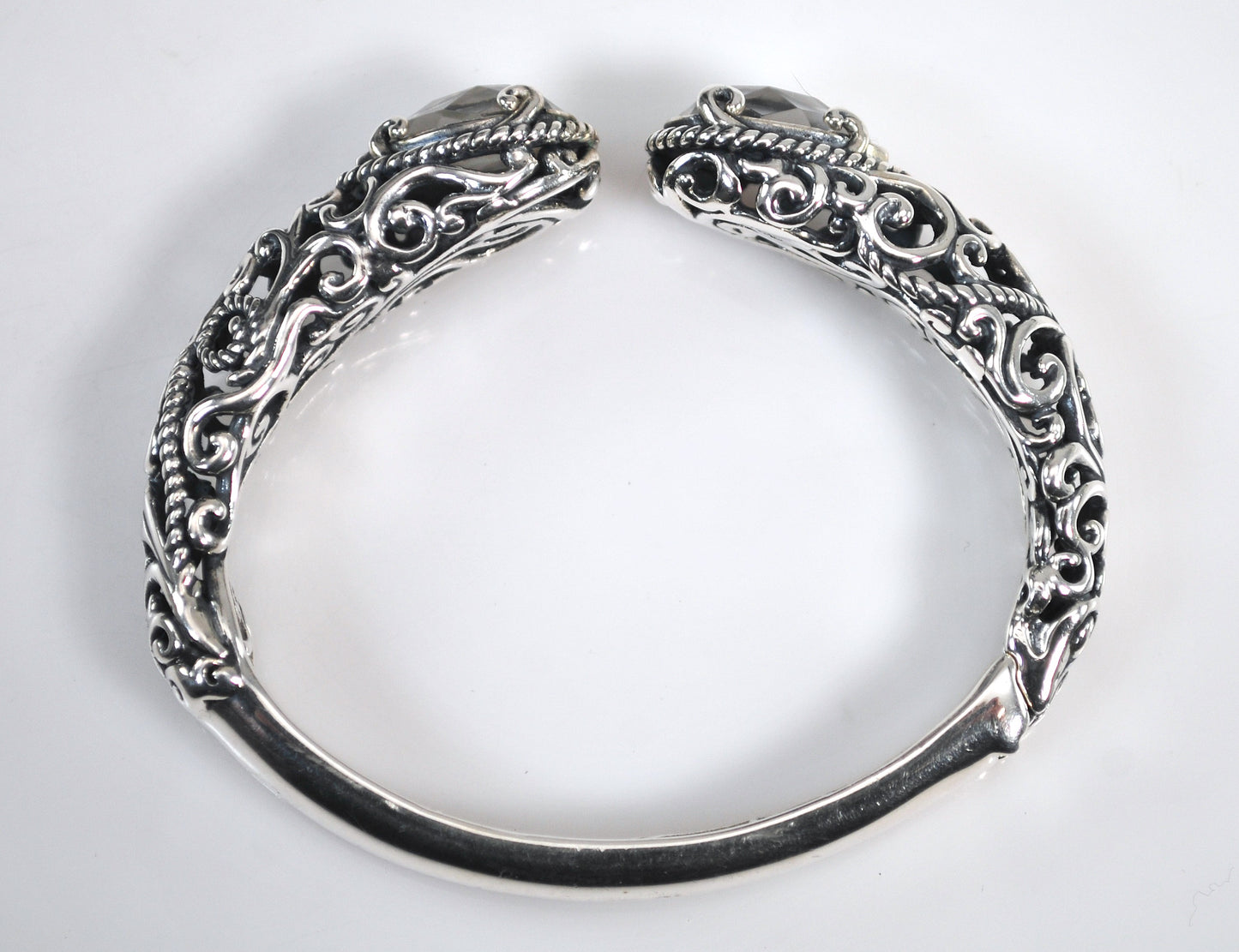 Carolyn Pollack Relios Sterling Silver Doublet Bangle Bracelet