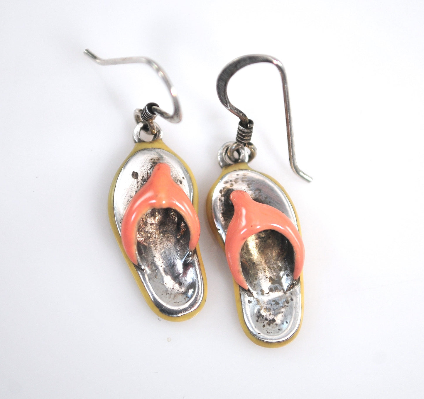 Summer Fun Sterling Silver Flip Flop Earrings