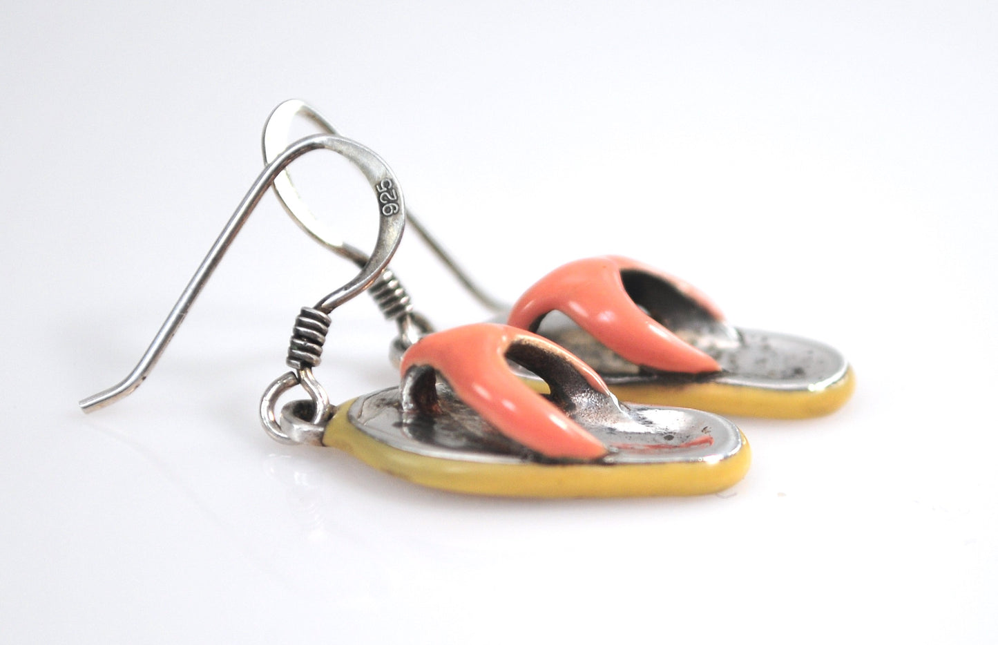 Summer Fun Sterling Silver Flip Flop Earrings
